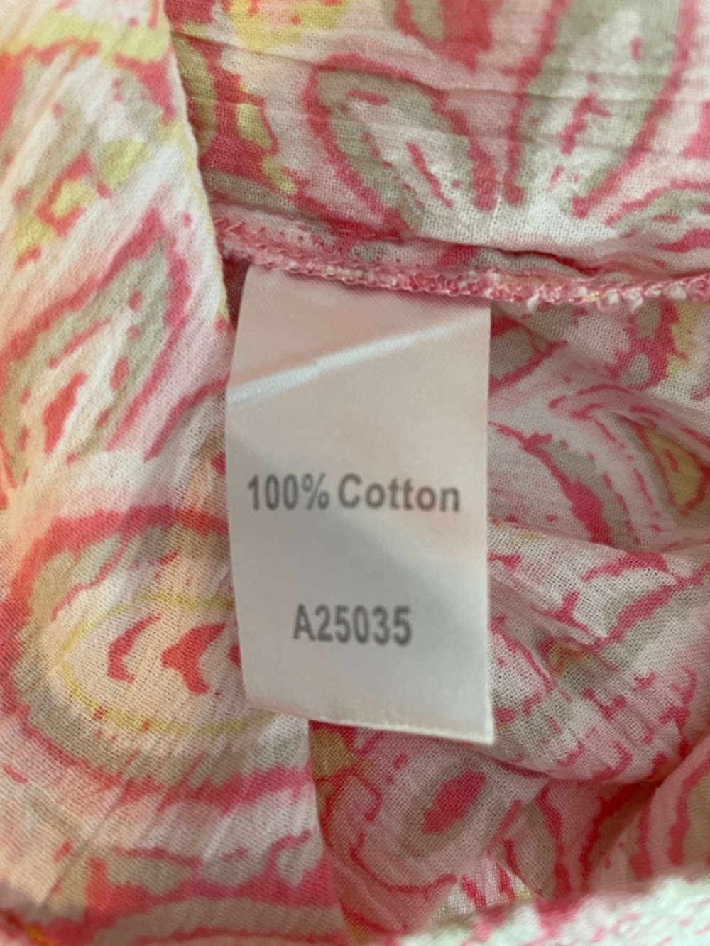 Appleseed's Coral Pink Paisley Button-Front Blouse - Picture 8 of 9